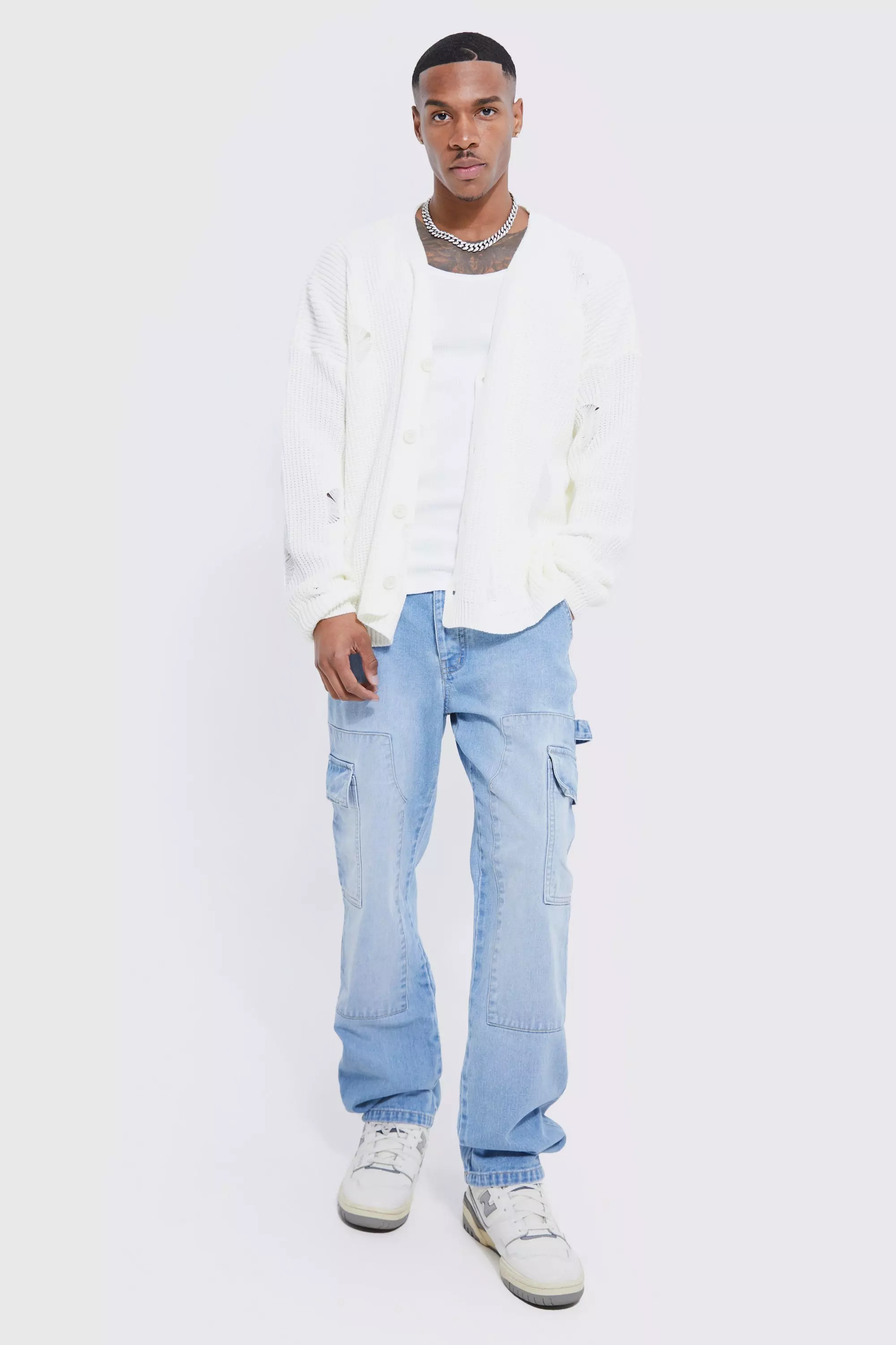 Relaxed Fit Carpenter Cargo Jeans